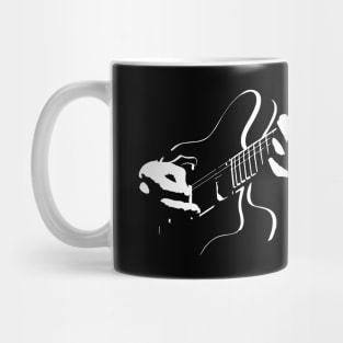 Playing Electric Guitar Mug